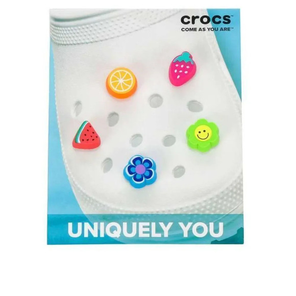 Crocs Uniquely You Jibbitz Unisex Explore 5 Pack Fun Eraser Shoe Charms - Picture 1 of 8